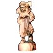 Olive wood good Shepherd (17.5x6 cm or 6.9x2.4")