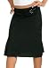 Women's Buckle Tab Pinstripe Pencil Skirt w/ Side Slit