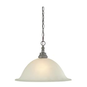 Royce Lighting RP65050-071 One-Light Pendant, 16-Inch Diameter, Antique Bronze with Satin... by Royce Lighting