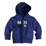Tampa Bay Rays Infant Zip Hood by Soft as a Grape - Navy 18 Months