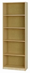 Elemental Woodgrain Bookcase, Fully Assembled: Amazon.co.uk: Kitchen 