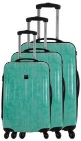 France Bag 3 Piece Suitcase Luggage Set Cancun (Green Croco)