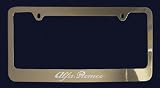 Alfa Romeo License Plate Frame (Zinc Metal)