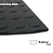 Sporting Goods : Coin-Grip Rubber Mats and Flooring - Black - 6MM Thick - 4 feet Wide Rolls