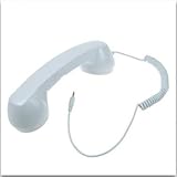 Retro Handset for All Mobile Phones - Soft Touch White - PART OF GIZMO ACCESSORIES RANGE