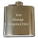 Personalised 6oz Hip Flask YOUR MESSAGE ENGRAVED FREE, Birthday, Wedding, Anniversary Gift C