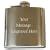 Personalised 6oz Hip Flask YOUR MESSAGE ENGRAVED FREE, Birthday, Wedding, Anniversary Gift C