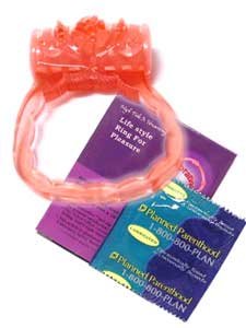 Humming Butterfly Vibrating Ring and Condom Combo
