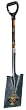Ames True Temper Square Point Shovel With 30-Inch D-Grip Fiberglass Handle 1577700