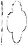 VINANI Damen Creolen large Hoop Flower Silber 925 CFW1