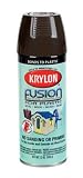 Krylon K02340001 FUSION FOR PLASTIC SPRAYPAINT 12 Oz. - ESPRESSO (Pack of 6))