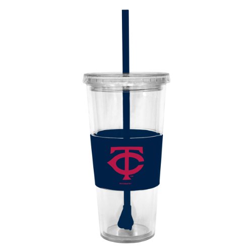 MLB Minnesota Twins Boelter Lidded Cold Cup with Straw