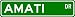 AMATI Street Sign ~ Personalized Family Lastname Sign ~ Gameroom, Basement, Garage Sign Novelty** ALUMINUM METAL