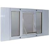 33 to 38 Wide Window Sash Pet Door Size Lrg 9 x 15 Flap