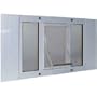 33" to 38" Wide Window Sash Pet Door Size Lrg 9" x 15" Flap