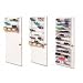 36 Pair Over The Door Metal and Plastic Shoe Rack (White) (23.75