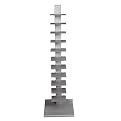 Spine Media Tower/Bookshelf - Silver