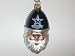 DALLAS COWBOYS Blown Glass Smiling Santa Cap CHRISTMAS ORNAMENT (3.5" tall & 2" wide)