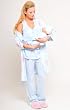 The Olian Cotton Nursing 5pc. Pajama Set