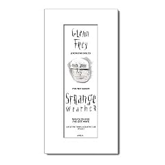 GLENN FREY Strange Weather 380x202mm Matted Music Print/Mini Poster - White