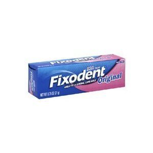 Fixodent Denture Adhesives Cream, Original 0.75 Oz per pack