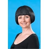 NEW LADIES BLACK BOB WIG CHINA DOLL FANCY DRESS