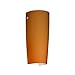 Besa Lighting 704180-SN 1X75W A19 Tomas Wall Sconce with Amber Matte Glass, Satin Nickel Finish