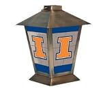 Illinois Fighting Illini 11 Glass Metal Candle Lantern
