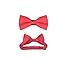 Coool Unisex Mens Salmon Pink Coral Suspenders & Bow Tie Set Adjustable