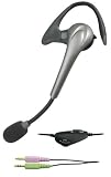 Cyber Acoustics Mono Mini Headset/Microphone with in-line volune/mute AC-740