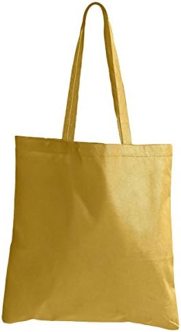 BAGedge Canvas Self-Fabric Handles Tote Bag, GOLD, One Size