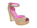 Buffalo London 12323-522 kid suede black 01, Damen Sandalen/Fashion-Sandalen