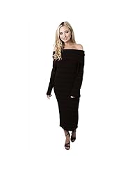 Knit Off the Shoulder Striped Print Jumper 