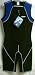 Blue Rush Mens Short John Wetsuit Small