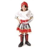 Caribbean Pirate Girl Dress up Costume Play Halloween S