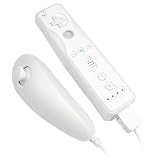Permium White / Clear 2 Tone Silicone Skin Cover Case for Nintendo Wii Remote Controller & Nunchuk
