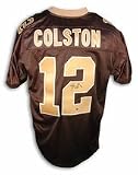 Marques Colston New Orleans Saints Autographed Authentic Reebok NFL Football Jersey (Black)