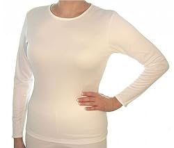Cuddl Duds Ladies Climatesmart Long Sleeve Crew Neck Top