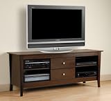Manhattan Espresso 60 TV Console (Espresso) (24.5H x 60W x 19.5D)