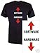 T-Shirt HARDWARE - SOFTWARE / Gr. S,M,L,XL,XXL in 5 Farben