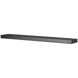 36 Flat Black Wood Shelf by
