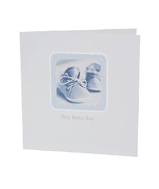 Booties card - boy

