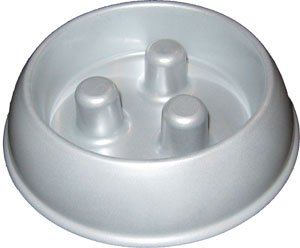 Metal Brake-Fast Dog Food Bowl - Small