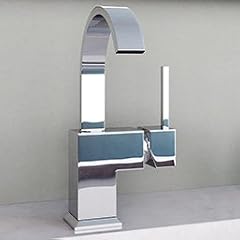 Design Einhandmischer Waschtischarmatur SA-043, Wasserhahn mit einhebelmischer Mischbatterie f�rs Waschbecken im Bad, Sanit�r-Armatur aus Chrom (verchromt), als Badarmatur / Hahn f�r jeden Waschtisch einsetzbar, DAW - Armaturen