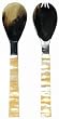 Decorative Cowhorn and Shell Salad Servers