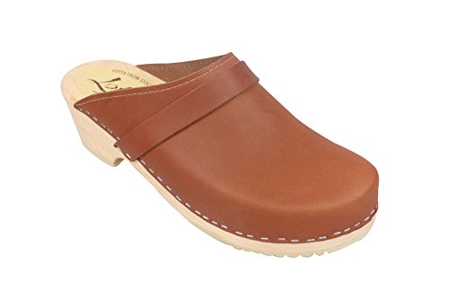 Lotta From Stockholm Swedish Clogs : Classic Clog in Wax Tan Leather
