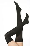 Ladies 2 Pair Elle Plain Bamboo Over The Knee Socks