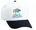 White Cap with crib, car, burdens, mobile, earth, baby, child, globe, money, infant, house