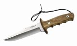 Nieto 118015 Bowie-Messer, rostfrei, Olivenholz, Lederscheide, Klinge 15 cm, Heftl&auml;nge 13 cm