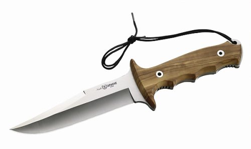 Nieto 118015 Bowie-Messer, rostfrei, Olivenholz, Lederscheide, Klinge 15 cm, Heftl&auml;nge 13  Preisvergleich